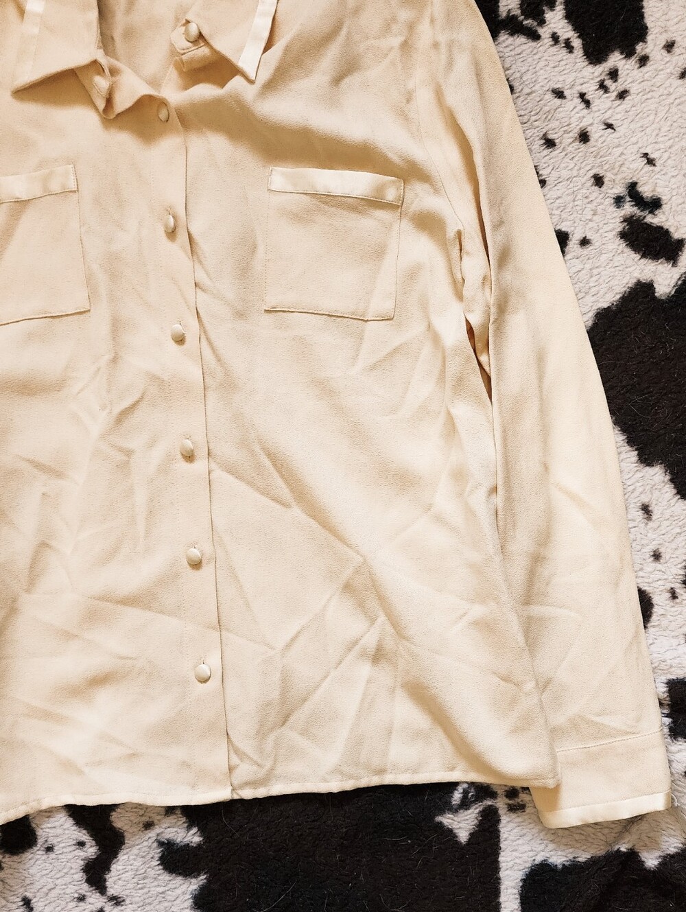 "CROFT AND BARROW" WOMEN'S 80'S/90'S BLOUSE - YELLOW MELLOW - Picture 2 of 4
